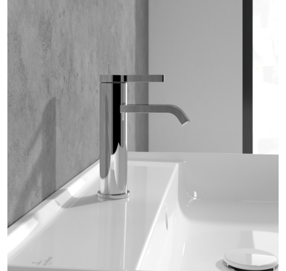 Villeroy & Boch Dawn maišytuvas praustuvui, su lenktu snapeliu, be dugno vožtuvo, pasirenkama spalva