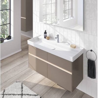 Villeroy & Boch Dawn maišytuvas praustuvui, su lenktu snapeliu, be dugno vožtuvo, pasirenkama spalva