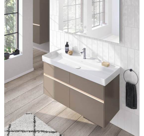 Villeroy & Boch Dawn maišytuvas praustuvui, su lenktu snapeliu, be dugno vožtuvo, pasirenkama spalva