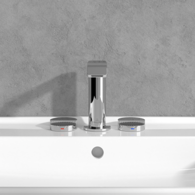 Villeroy & Boch Dawn 3 dalių maišytuvas praustuvui be dugno vožtuvo, pasirenkama spalva