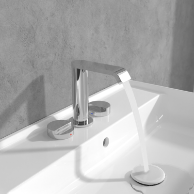 Villeroy & Boch Dawn 3 dalių maišytuvas praustuvui be dugno vožtuvo, pasirenkama spalva