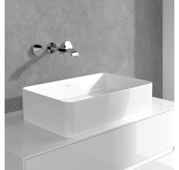 Villeroy & Boch Dawn 3 dalių potinkinis maišytuvas praustuvui su lenktu snapu, be dugno vožtuvo, pasirenkama spalva