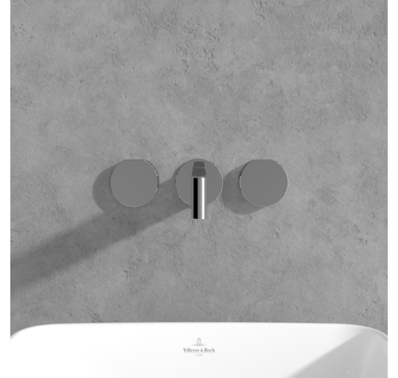 Villeroy & Boch Dawn 3 dalių potinkinis maišytuvas praustuvui be dugno vožtuvo, pasirenkama spalva