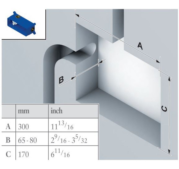 Villeroy & Boch universali potinkinė dėžutė maišytuvui