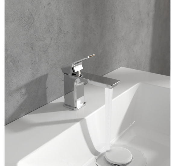 Villeroy & Boch Subway 3.0 maišytuvas praustuvui su dugno vožtuvu, pasirenkama spalva