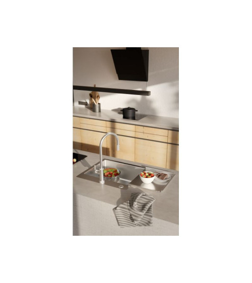 ALVEUS Pure Up 70 nerūdijančio plieno plautuvė