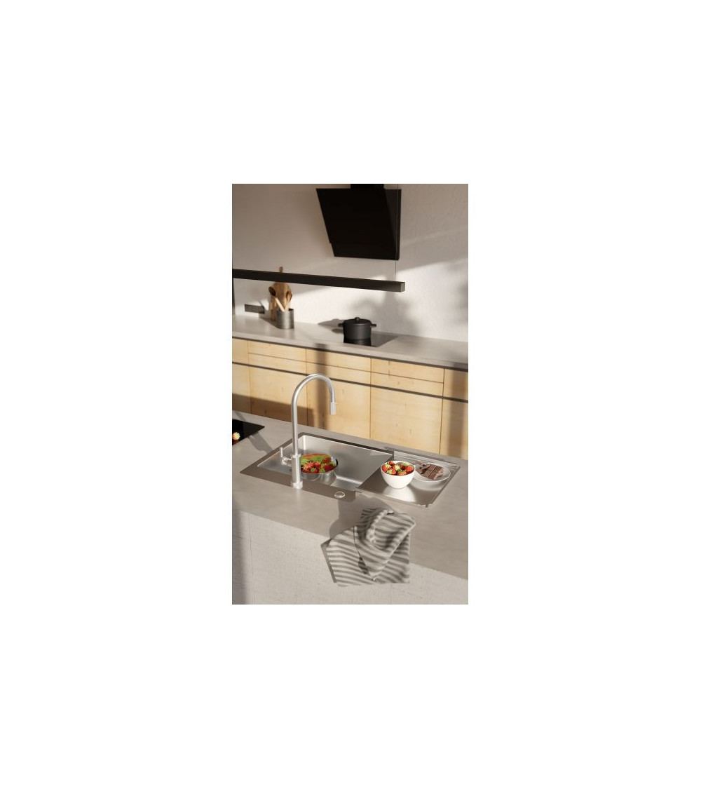 ALVEUS Pure Up 70 nerūdijančio plieno plautuvė