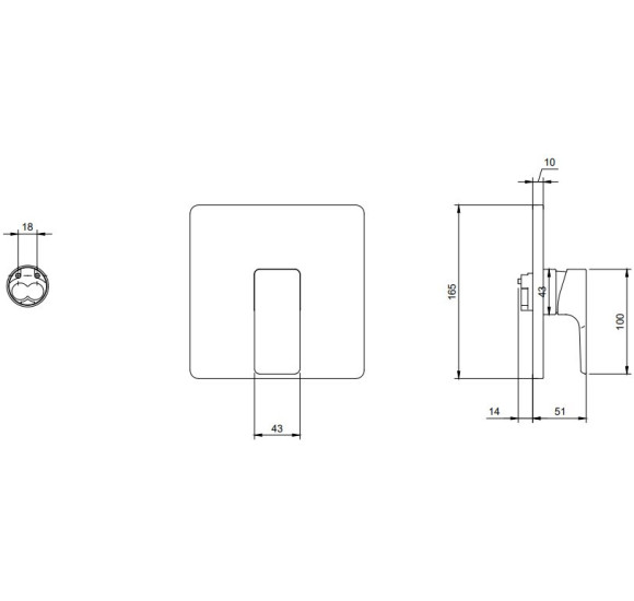 Villeroy & Boch Subway 3.0 potinkinis dušo/vonios maišytuvas, pasirenkama spalva
