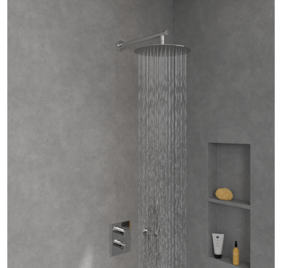 Villeroy & Boch Universal Showers apvali dušo galva, Ø300 mm, chromo spalvos