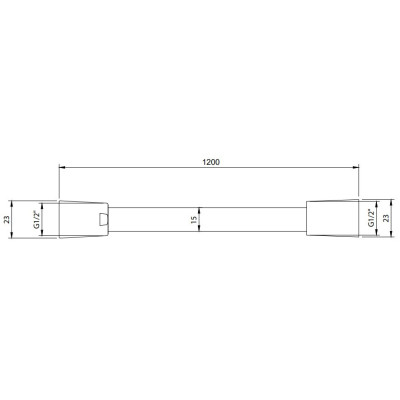 Villeroy&Boch Universal Showers dušo žarna, 1200 mm ilgio (pasirenkama spalva)