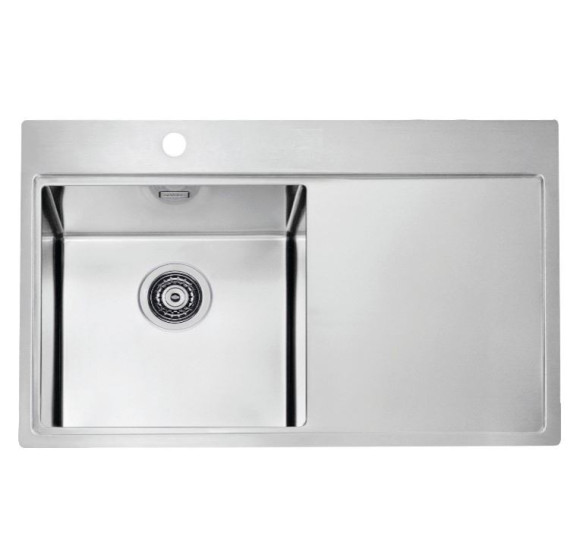 ALVEUS Pure 40 nerūdijančio plieno plautuvė (kairė)