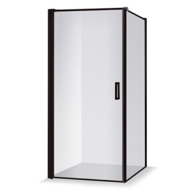 Brasta Glass dušo kabina Kristina 100x100x200cm "Nero Frame", juodais rėmeliais
