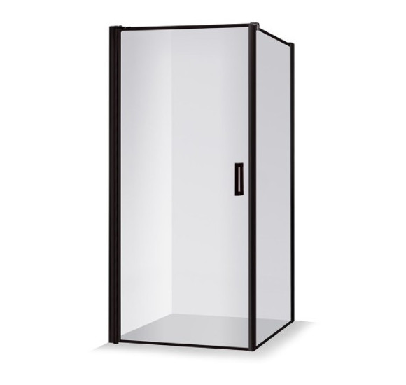 Brasta Glass dušo kabina Kristina 100x100x200cm "Nero Frame", juodais rėmeliais