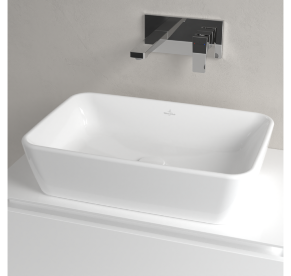 Villeroy & Boch Architectura ant stalviršio pastatomas stačiakampis praustuvas, 60 cm, su persipylimu