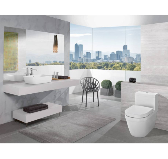 Villeroy & Boch Architectura ant stalviršio pastatomas stačiakampis praustuvas, 60 cm, su persipylimu