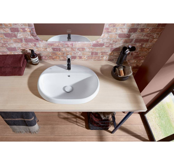Villeroy & Boch Architectura įleidžiamas praustuvas, 60 cm, su persipylimu