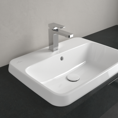 Villeroy & Boch Architectura stačiakampis įleidžiamas praustuvas, 60 cm, su persipylimu