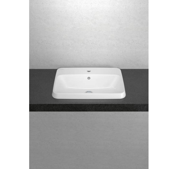 Villeroy & Boch Architectura stačiakampis įleidžiamas praustuvas, 60 cm, be persipylimo