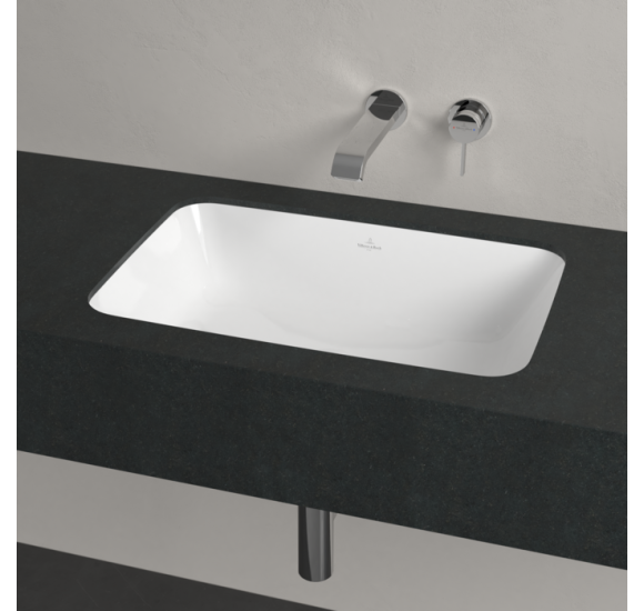 Villeroy & Boch Architectura po stalviršiu montuojamas stačiakampis praustuvas, 57 cm, be persipylimo