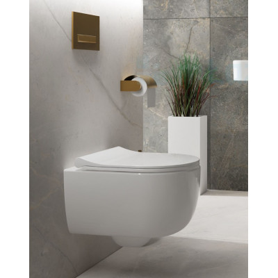 Bocchi V-Tondo pakabinamas klozetas "Rimless" be dangčio su bidete anga