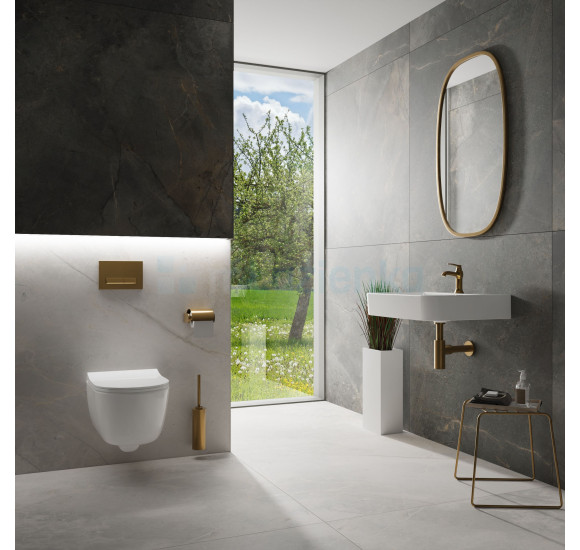 Bocchi V-Tondo pakabinamas klozetas "Rimless" be dangčio su bidete anga