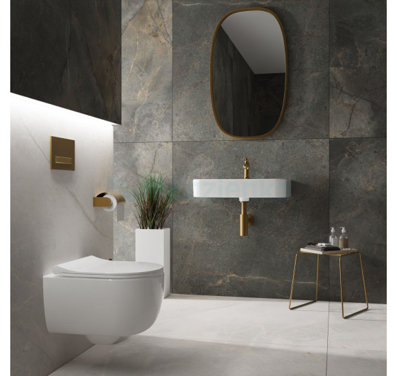 Bocchi V-Tondo pakabinamas klozetas "Rimless" be dangčio su bidete anga