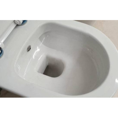 Bocchi V-Tondo pakabinamas klozetas "Rimless" be dangčio su bidete anga