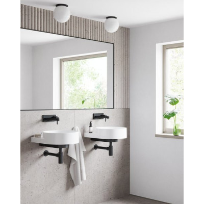 RAVAK Yard 400 pakabinamas praustuvas, be skylės maišytuvui