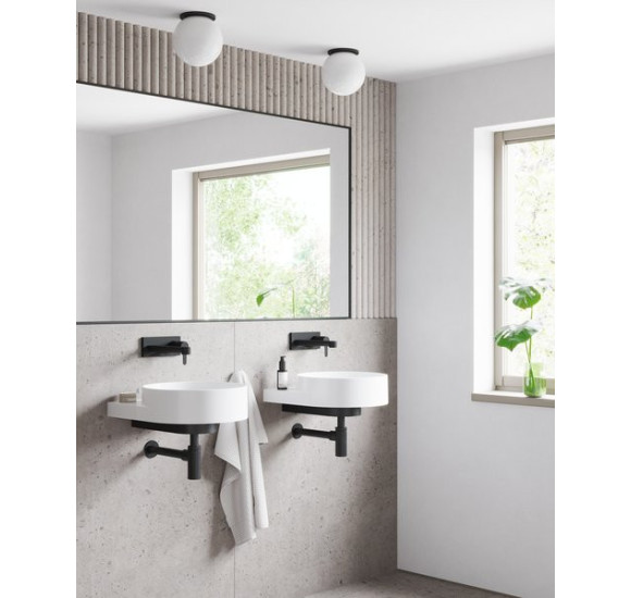 RAVAK Yard 400 pakabinamas praustuvas, be skylės maišytuvui