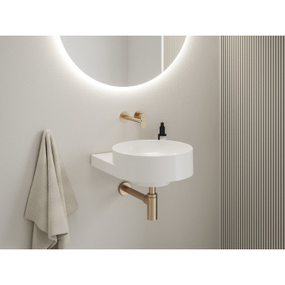 RAVAK Yard 400 pakabinamas praustuvas, be skylės maišytuvui