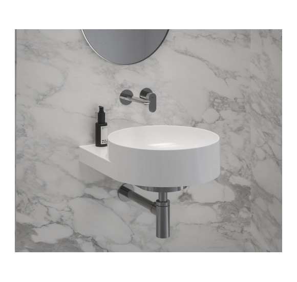 RAVAK Yard 400 pakabinamas praustuvas, be skylės maišytuvui