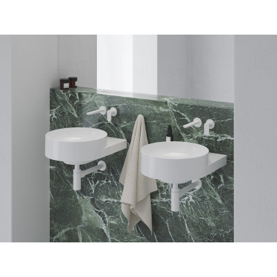 RAVAK Yard 400 pakabinamas praustuvas, be skylės maišytuvui