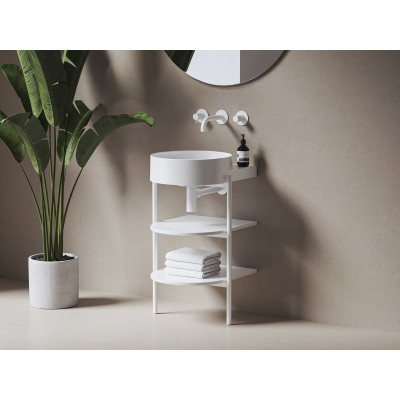 RAVAK Yard 400 pakabinamas praustuvas, be skylės maišytuvui