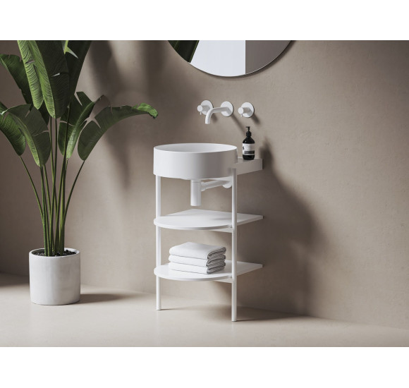 RAVAK Yard 400 pakabinamas praustuvas, be skylės maišytuvui