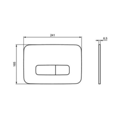 3in1 Ideal Standard Tesi klozeto komplektas su "soft close" dangčiu ir WC rėmu (juodos sp.)