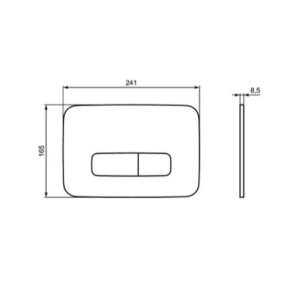 3in1 Ideal Standard Tesi klozeto komplektas su "soft close" dangčiu ir WC rėmu (juodos sp.)