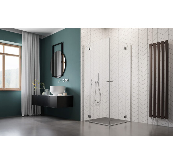 Radaway Torrenta KDD 90x90cm kampinė dušo kabina, chromo profiliai