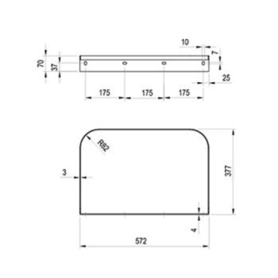 Ravak Yard 800 praustuvo laikiklis, pasirinkite spalvą