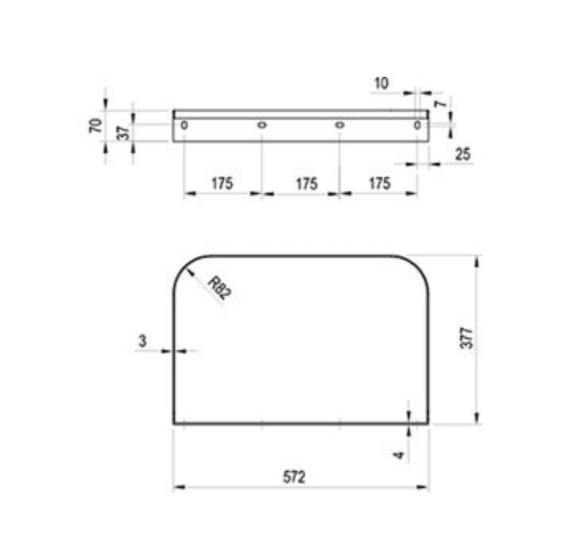 Ravak Yard 800 praustuvo laikiklis, pasirinkite spalvą