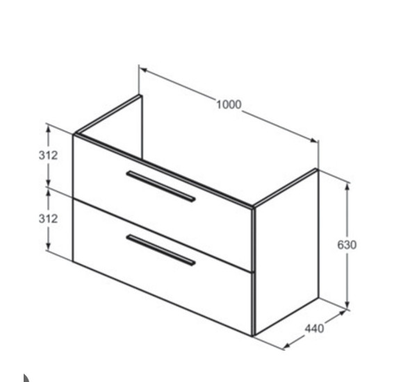 Ideal Standard i.Life A 100x44cm pakabinama vonios spintelė (pasirenkamos spalvos)