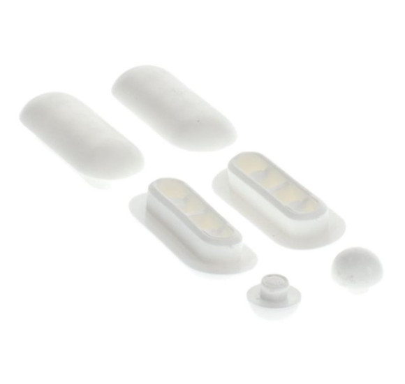 Villeroy&Boch Klozeto dangčio pagalvėlių rinkinys, 49x164,5mm, baltos spalvos