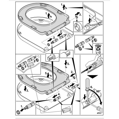 Villeroy&Boch O.novo Klozeto dangčio su Soft Close technologija vyrių rinkinys