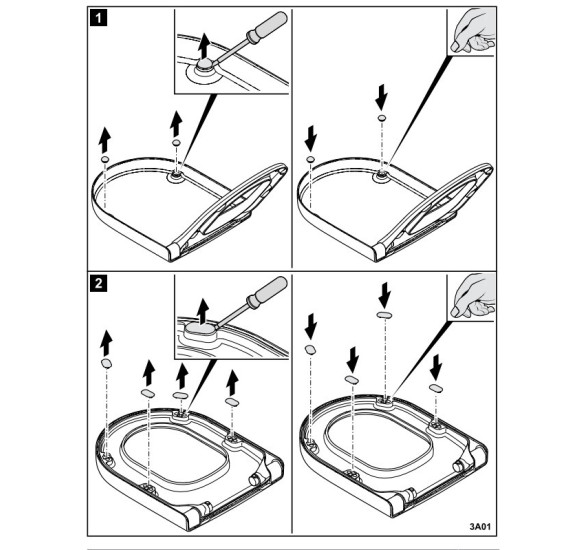 Villeroy&Boch O.novo Klozeto dangčio pagalvėlių rinkinys