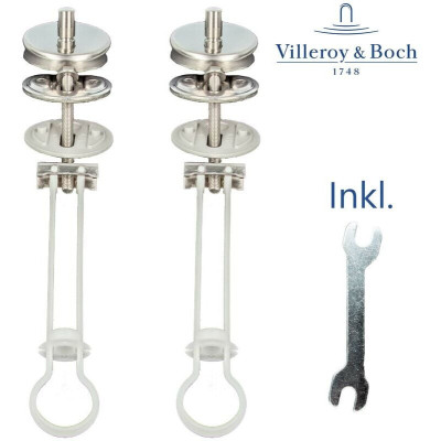 Villeroy&Boch Klozeto dangčio tvirtinimų prie keramikos komplektas (La Belle, Subway I, Hommage, Pure Stone)