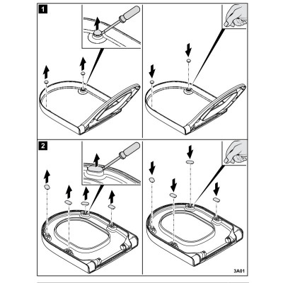 Villeroy&Boch Klozeto dangčio pagalvėlių rinkinys, skirta Avento, Architectura, Subway serijoms