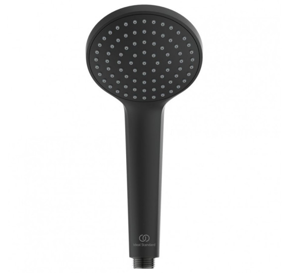 IŠPARDAVIMAS. Ideal Standard Idealrain Soft rankinė dušo galvutė 100 mm, viena funkcija, matinė juoda