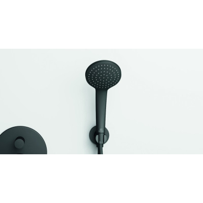IŠPARDAVIMAS. Ideal Standard Idealrain Soft rankinė dušo galvutė 100 mm, viena funkcija, matinė juoda