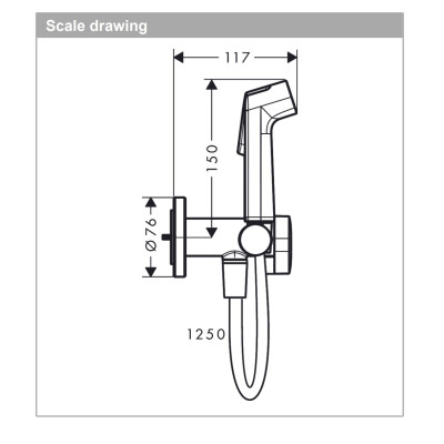 Hansgrohe bide dušelio komplektas su maišytuvu (be potinkinės dalies), 29232670