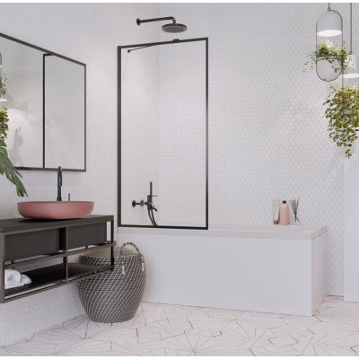 Radaway IDEA Black PNJ II Frame vonios sienelė, pasirinkite dydį