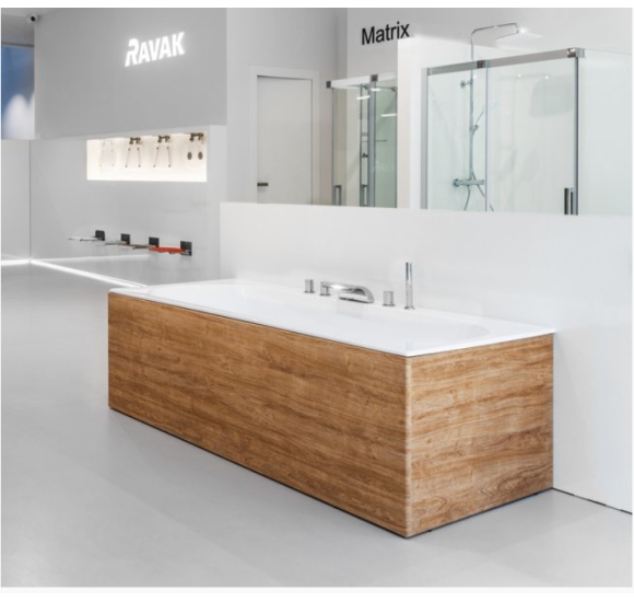 Ravak City Slim 180x80 cm, stačiakampė vonia, akrilas